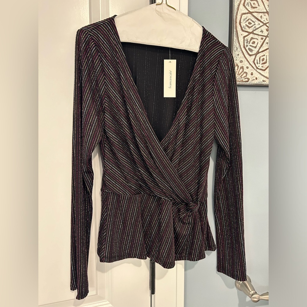 Shimmery long-sleeve top NWT